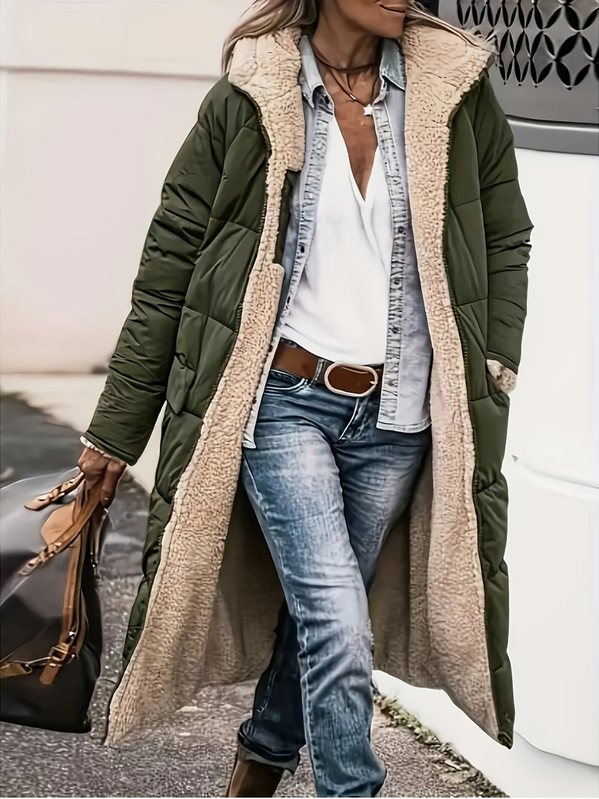 Joséphine™ Reversible Sherpa-Lined Quilted Coat