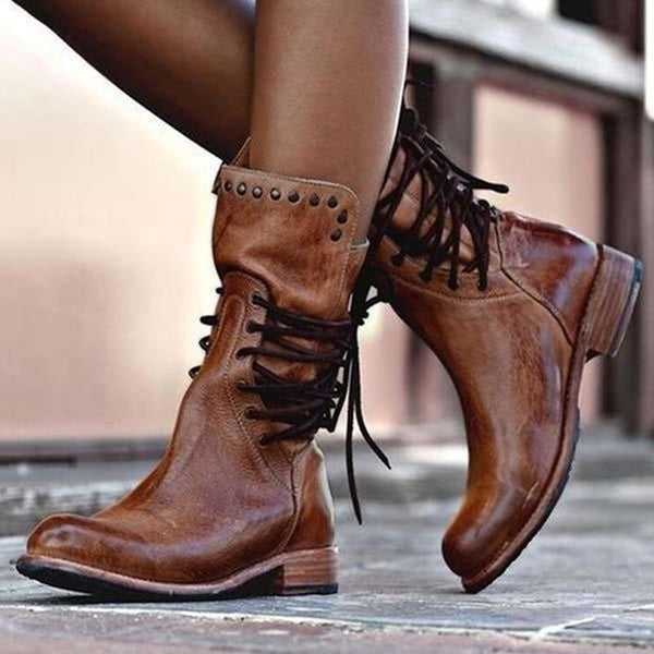 Celina | Women’s vintage-style lace-up ankle boots