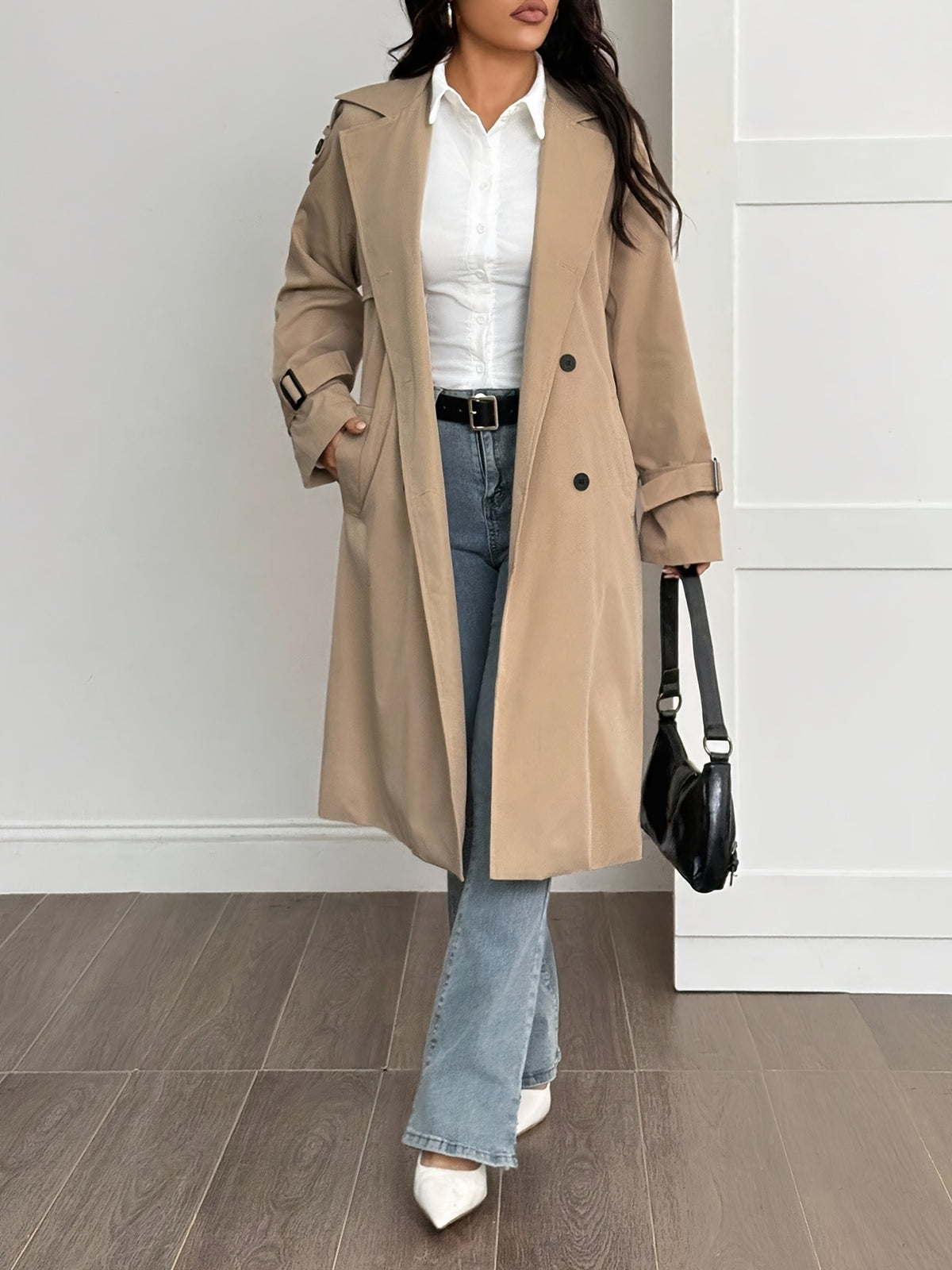 Eloise – Fleece-Lined Belted Trench Coat