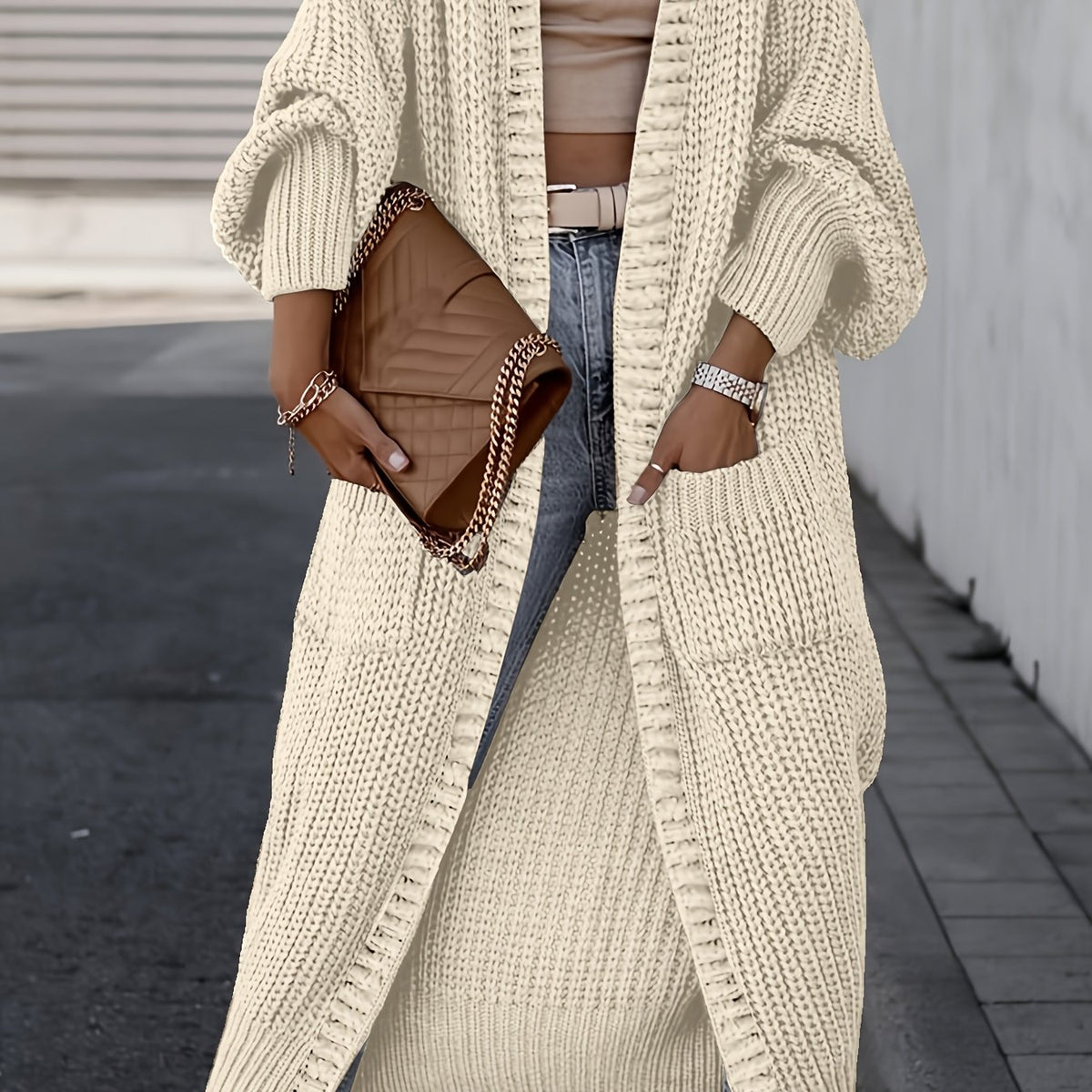Manon™ Long Chunky Knit Cardigan