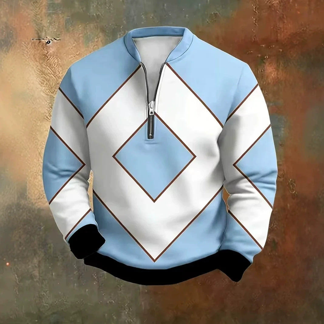 Gordon™ 3D Print Half-Zip Sweater
