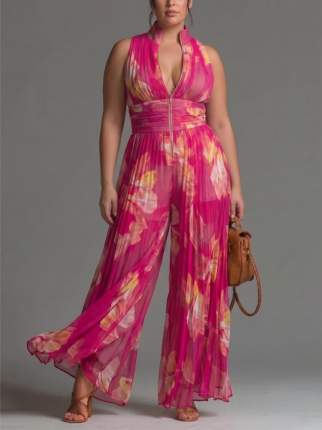 Laura™ - Elegant Pleated Jumpsuit