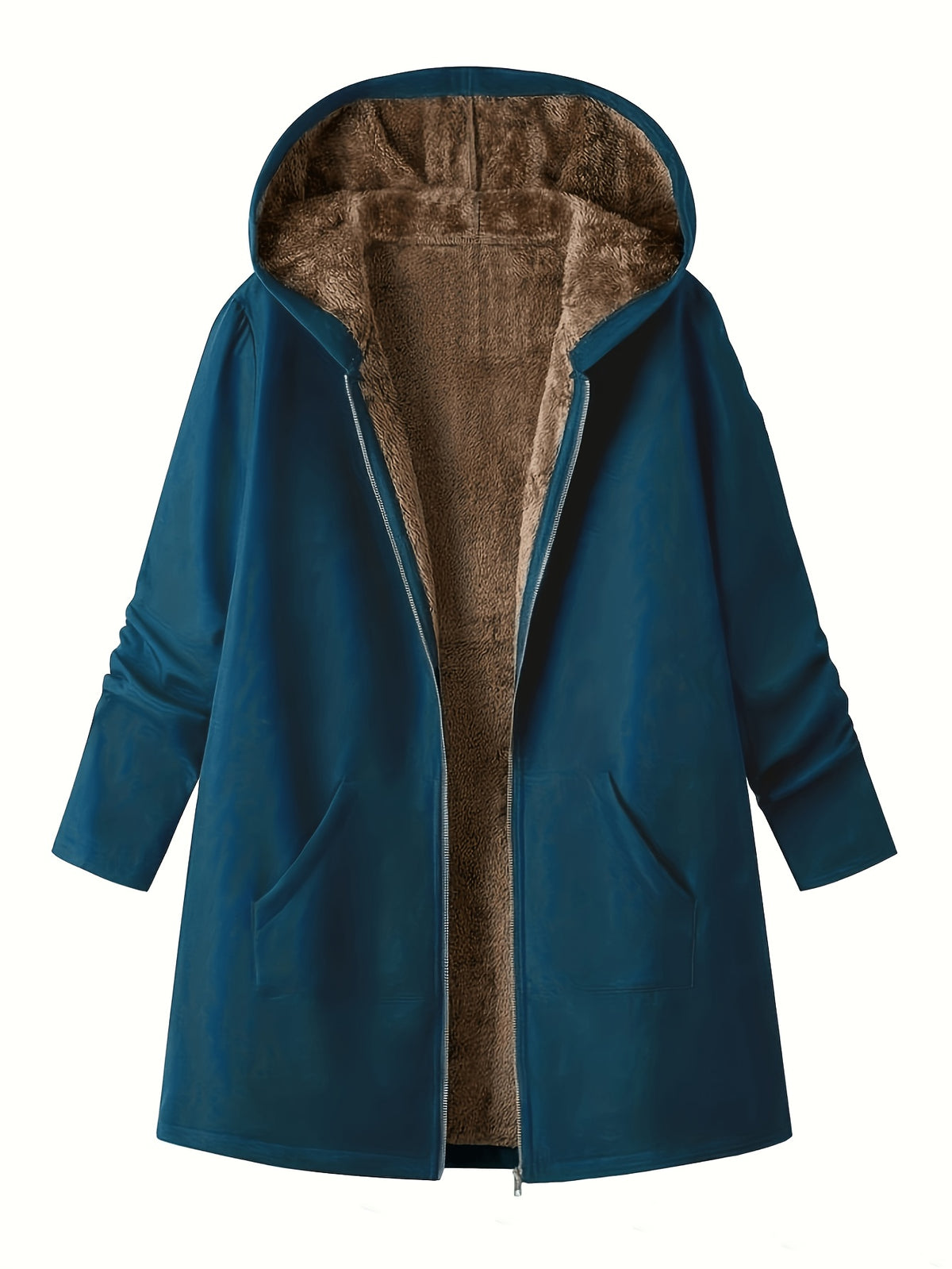 Rosalie | Plush-Lined Hooded Zip Jacket