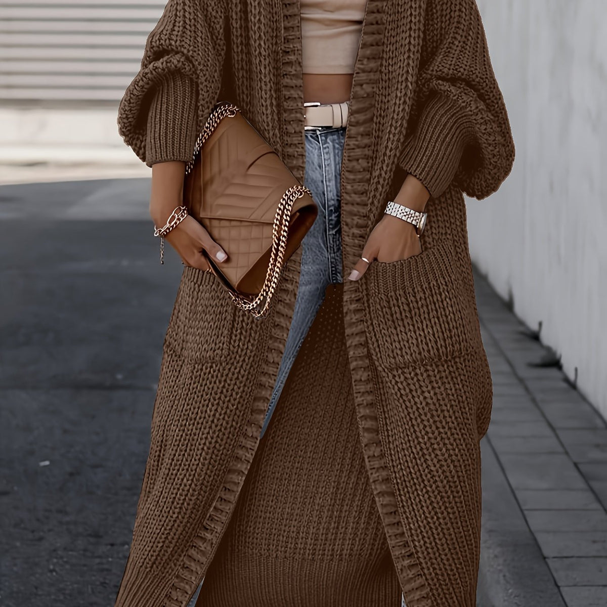 Manon™ Long Chunky Knit Cardigan