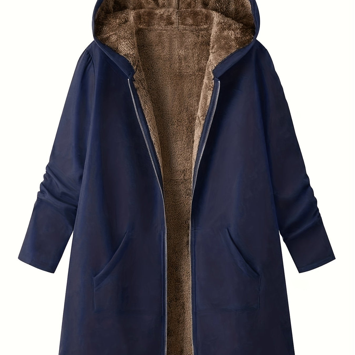 Rosalie | Plush-Lined Hooded Zip Jacket