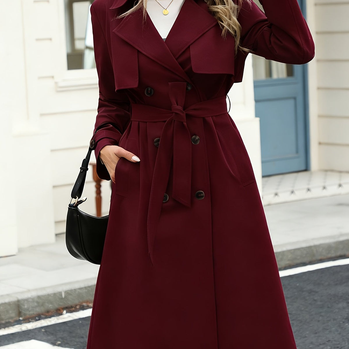 Victoire™ Belted Trench Coat