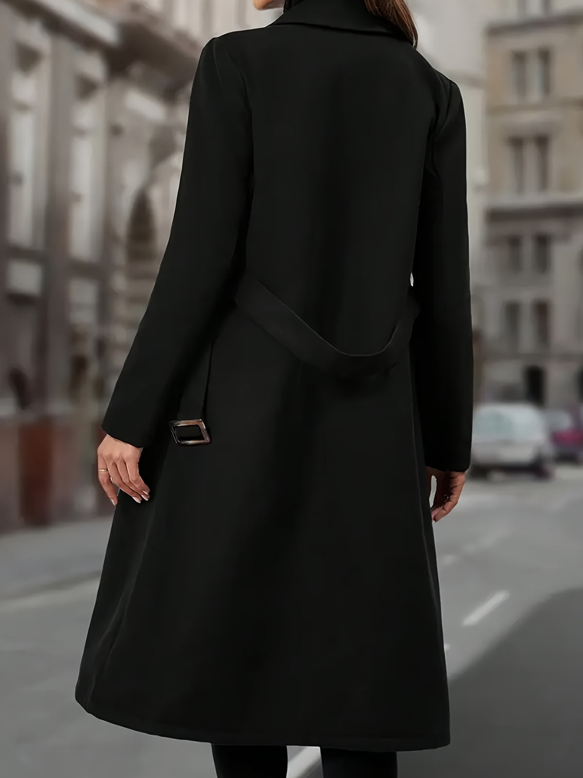Solène™ Long Belted Trench Coat
