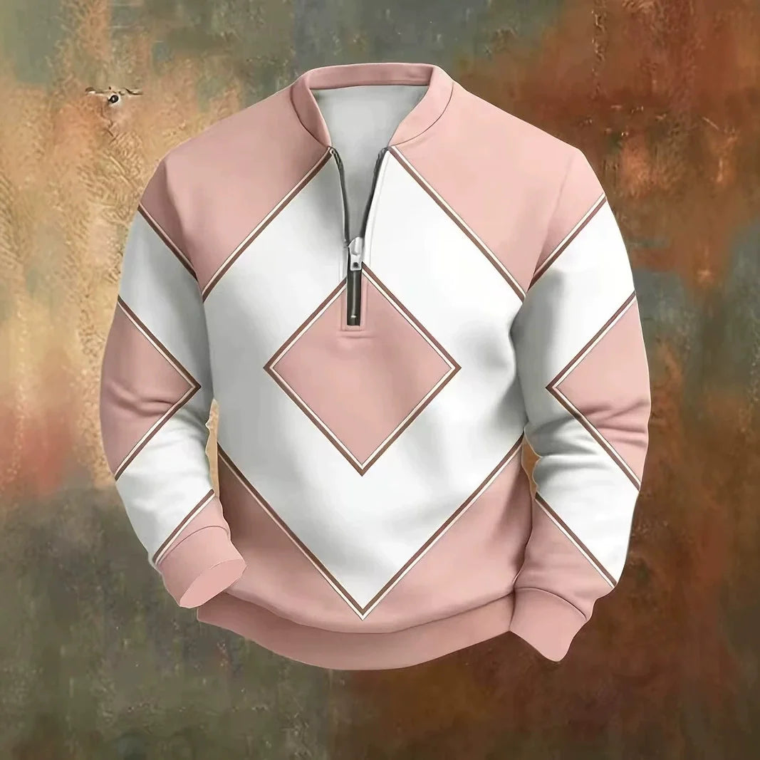 Gordon™ 3D Print Half-Zip Sweater