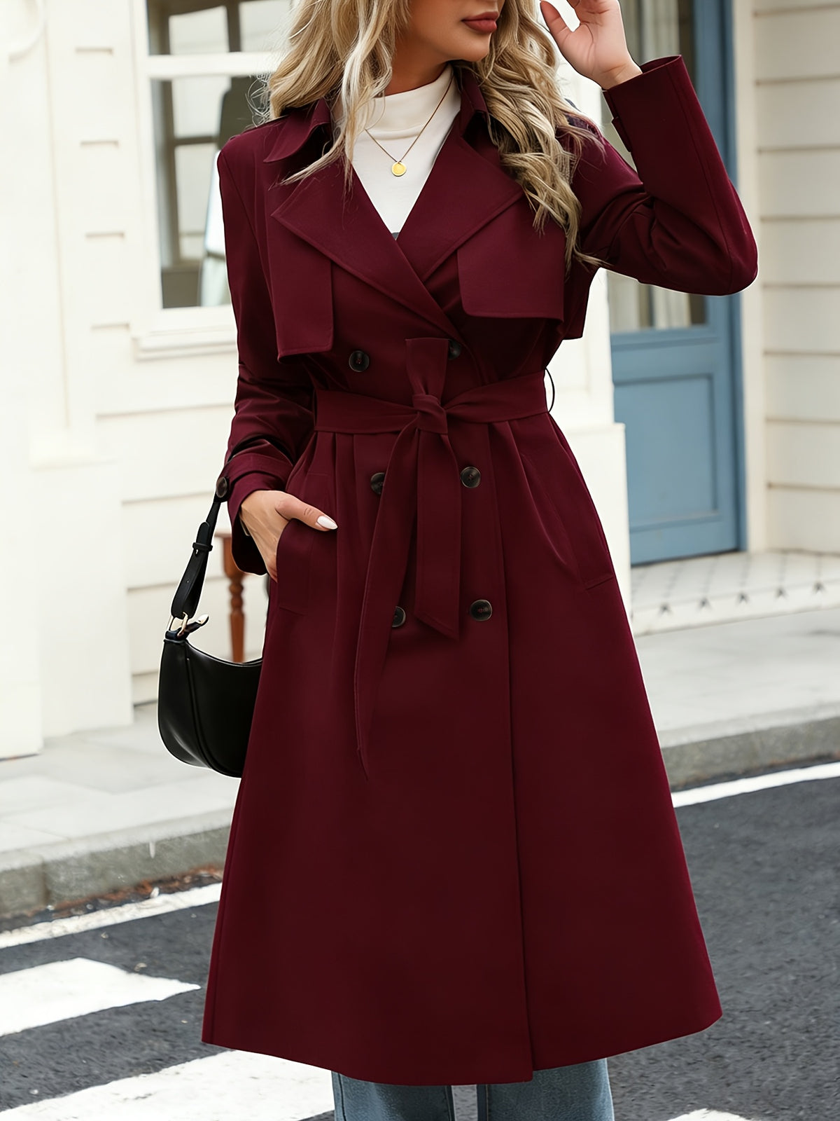 Victoire™ Belted Trench Coat