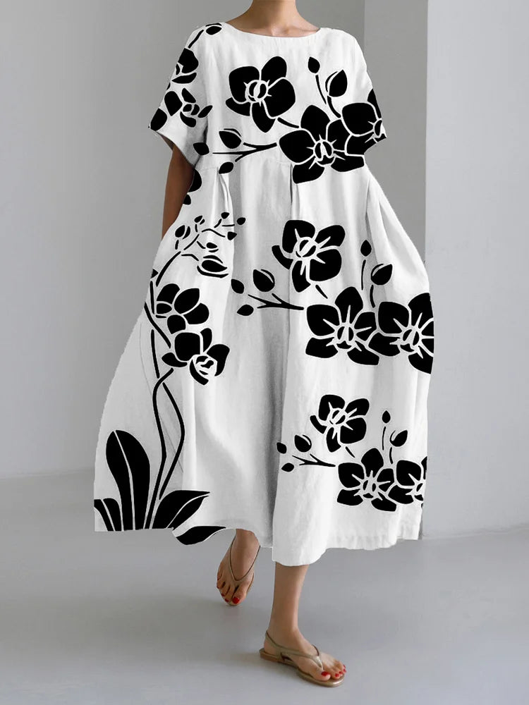 MARISELLA | Elegant Floral Dress for Any Occasion with Flowing Style and Comfort