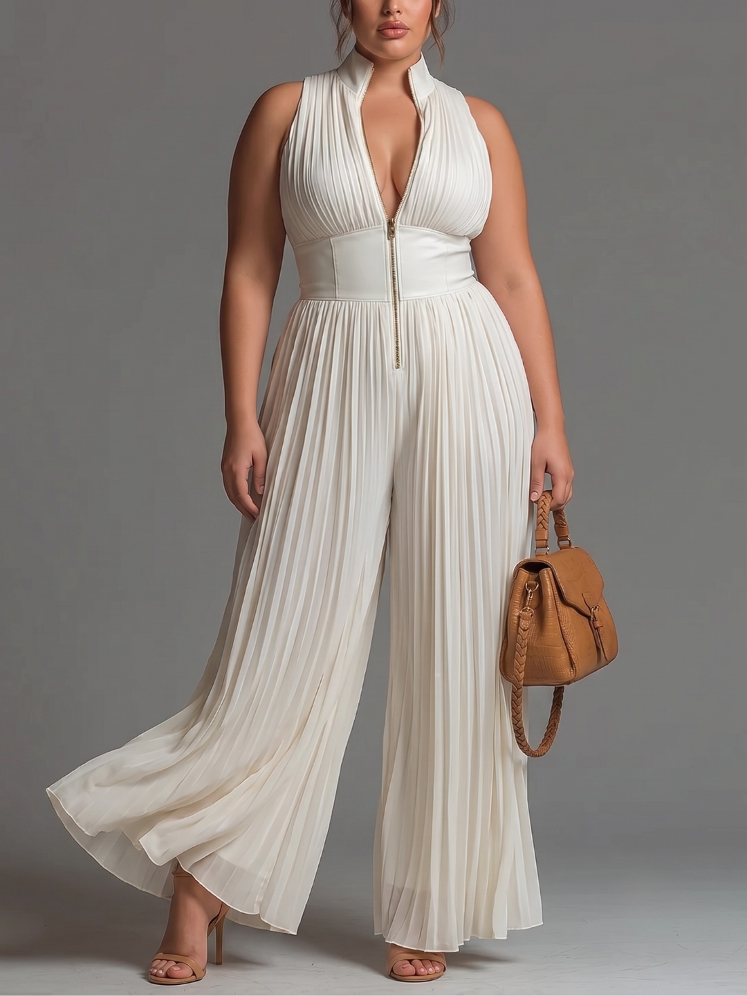 Laura™ - Elegant Pleated Jumpsuit