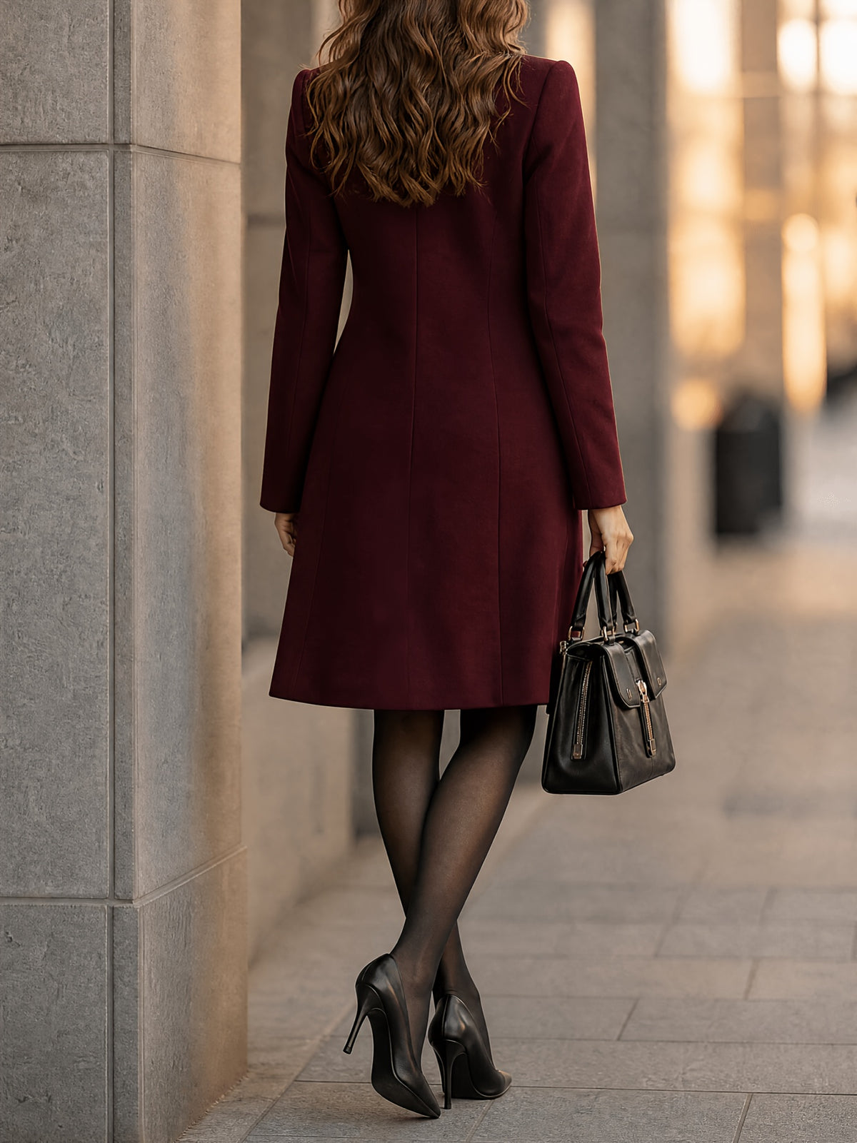Vivienne – Tailored Double-Breasted Coat