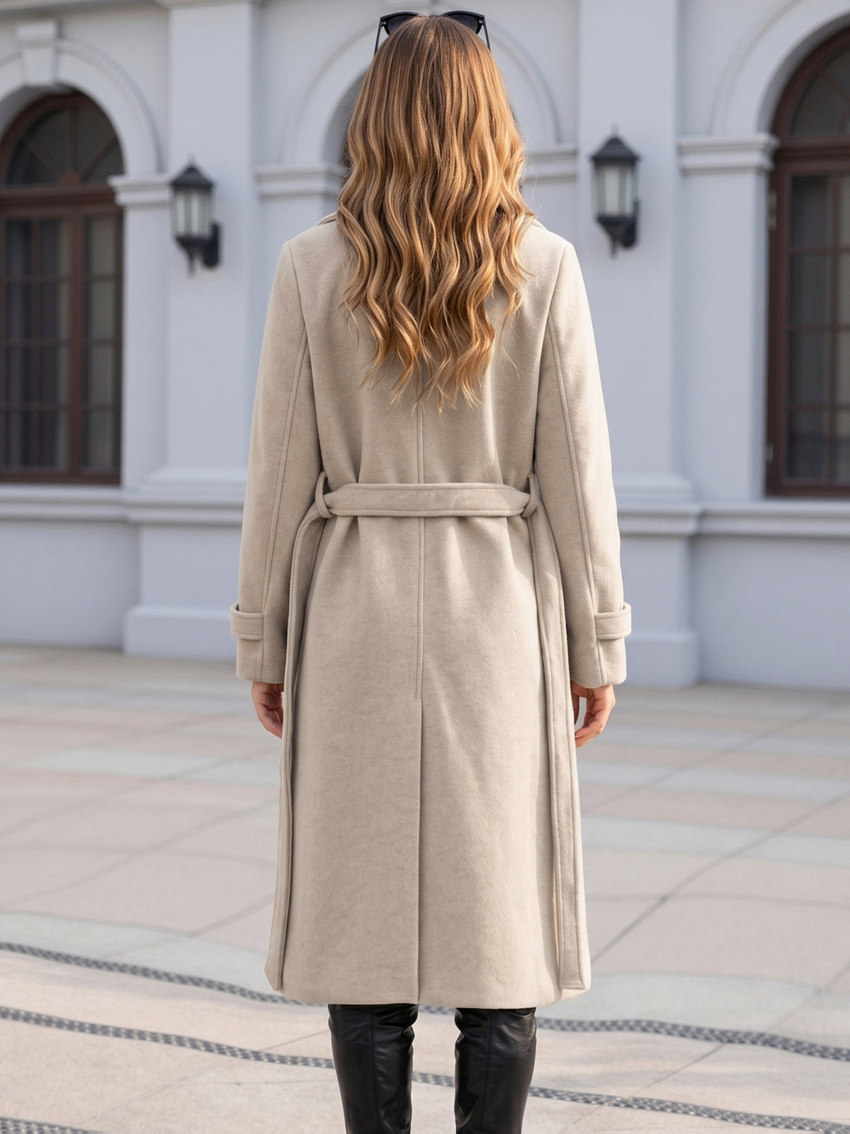 Océane™ Belted Double-Breasted Coat