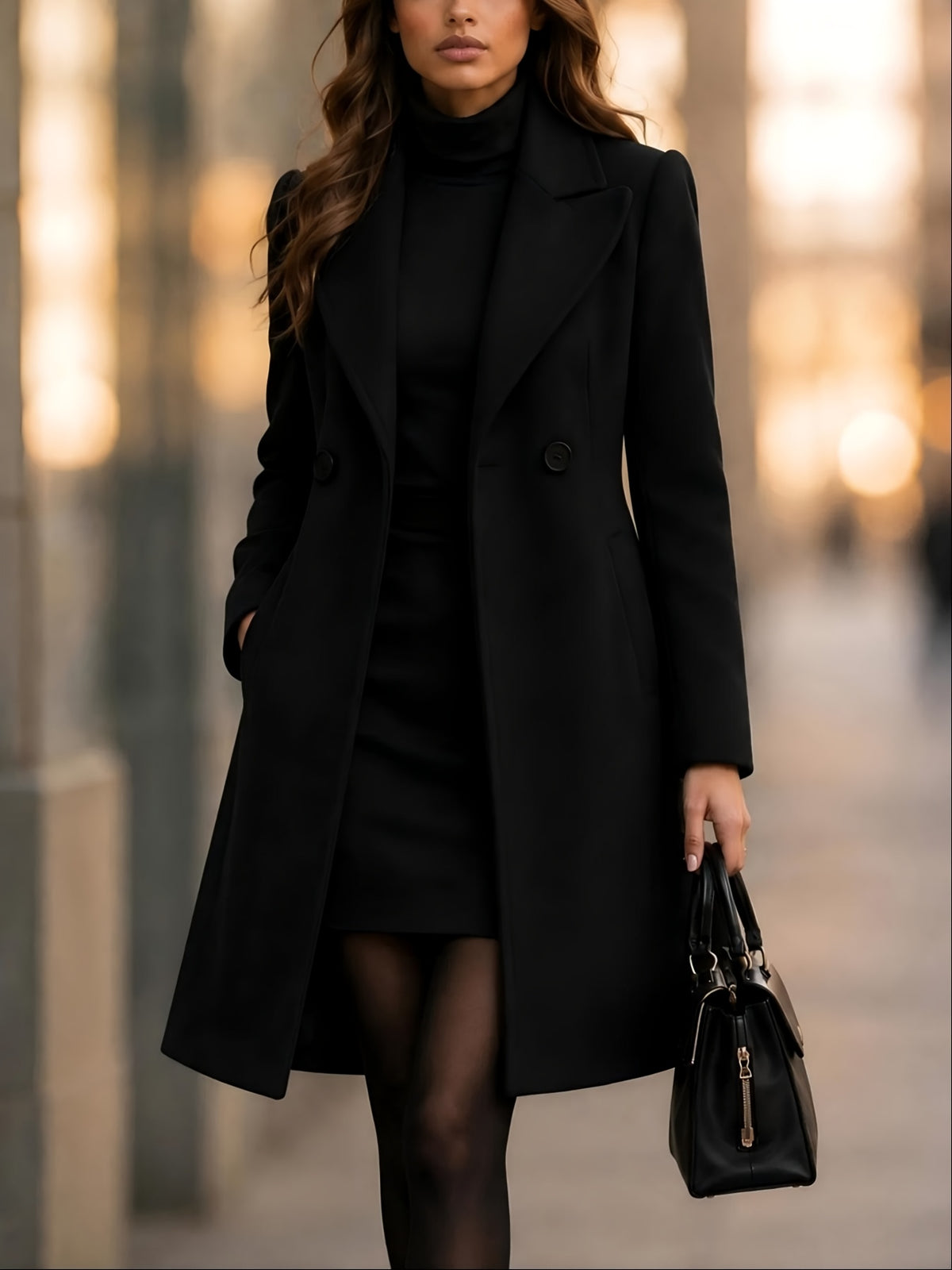 Vivienne – Tailored Double-Breasted Coat