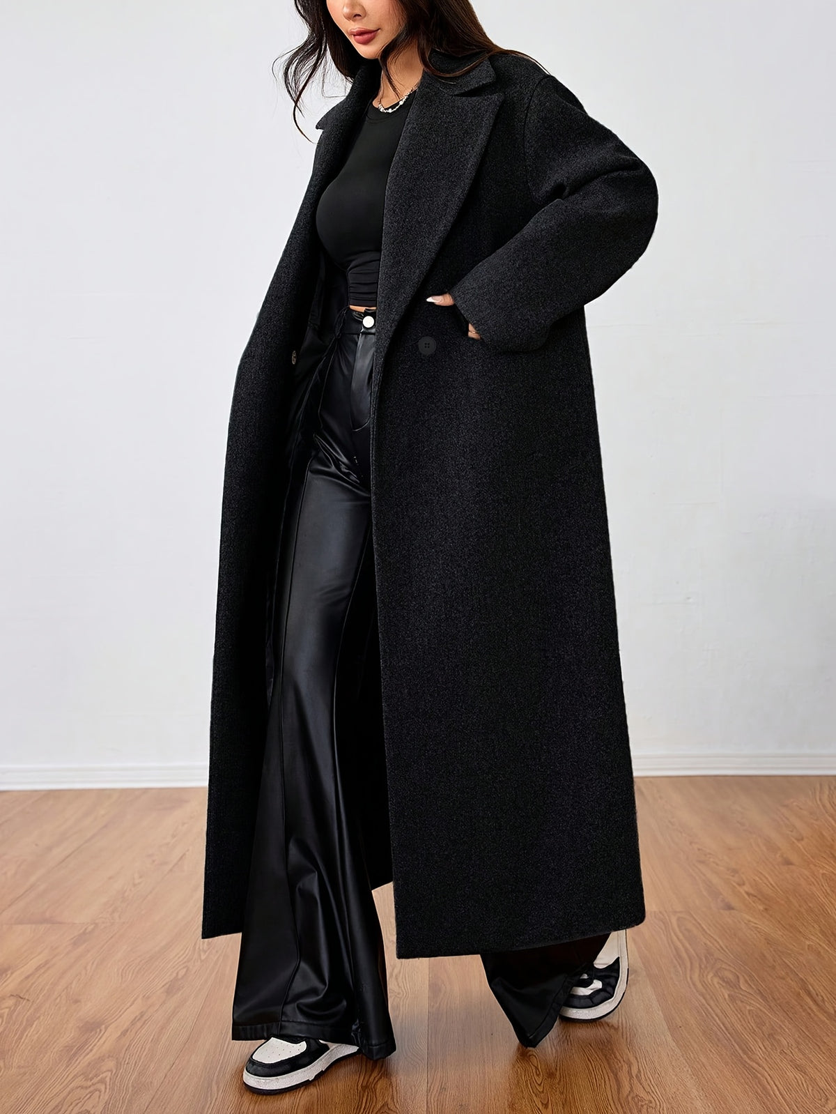 Béatrice™ Long Open-Front Coat