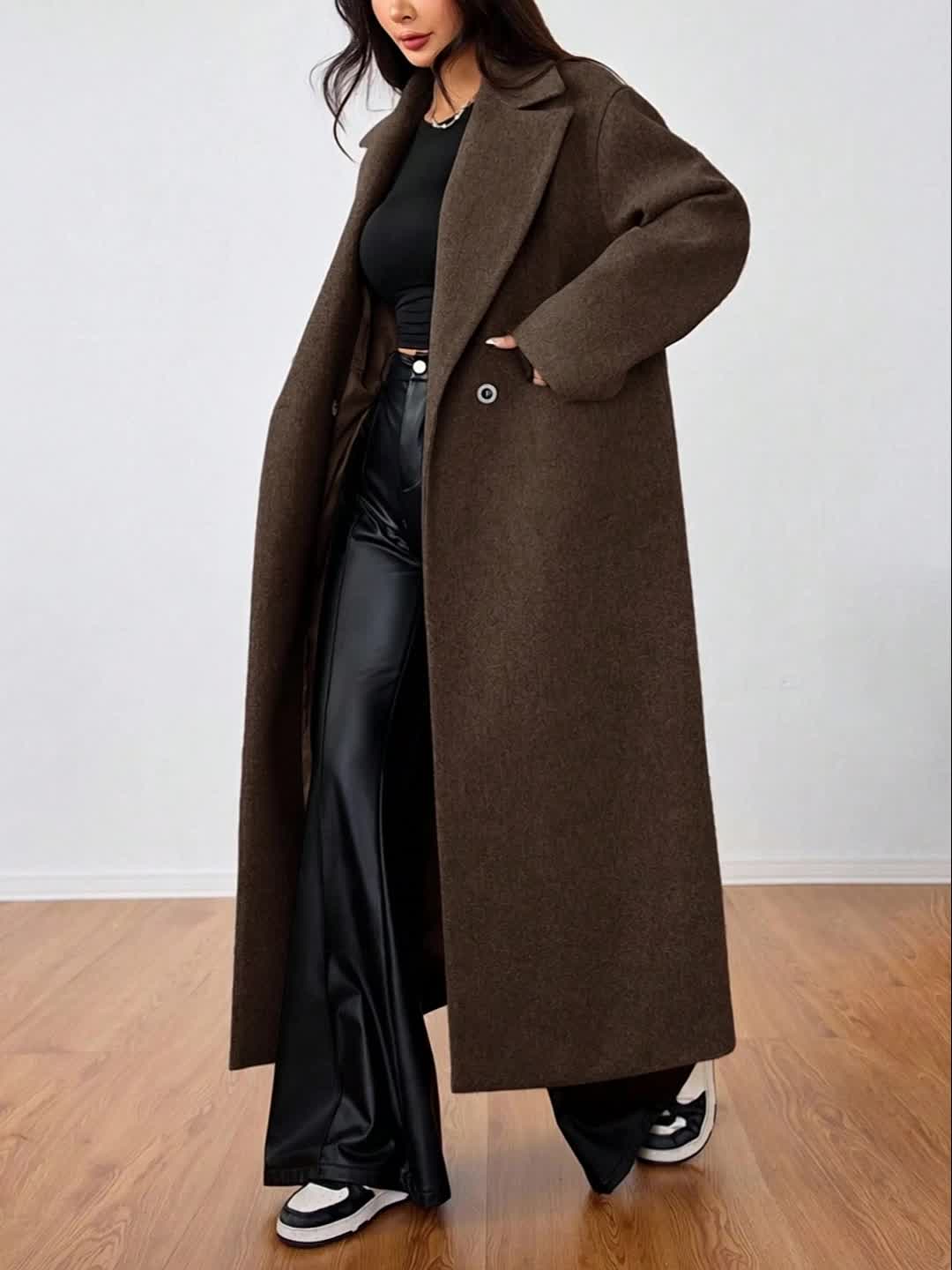 Béatrice™ Long Open-Front Coat