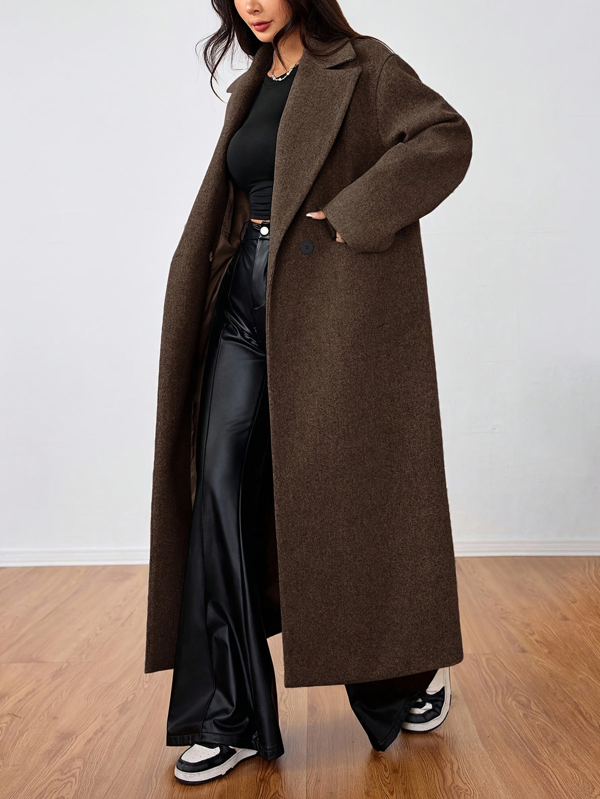 Béatrice™ Long Open-Front Coat