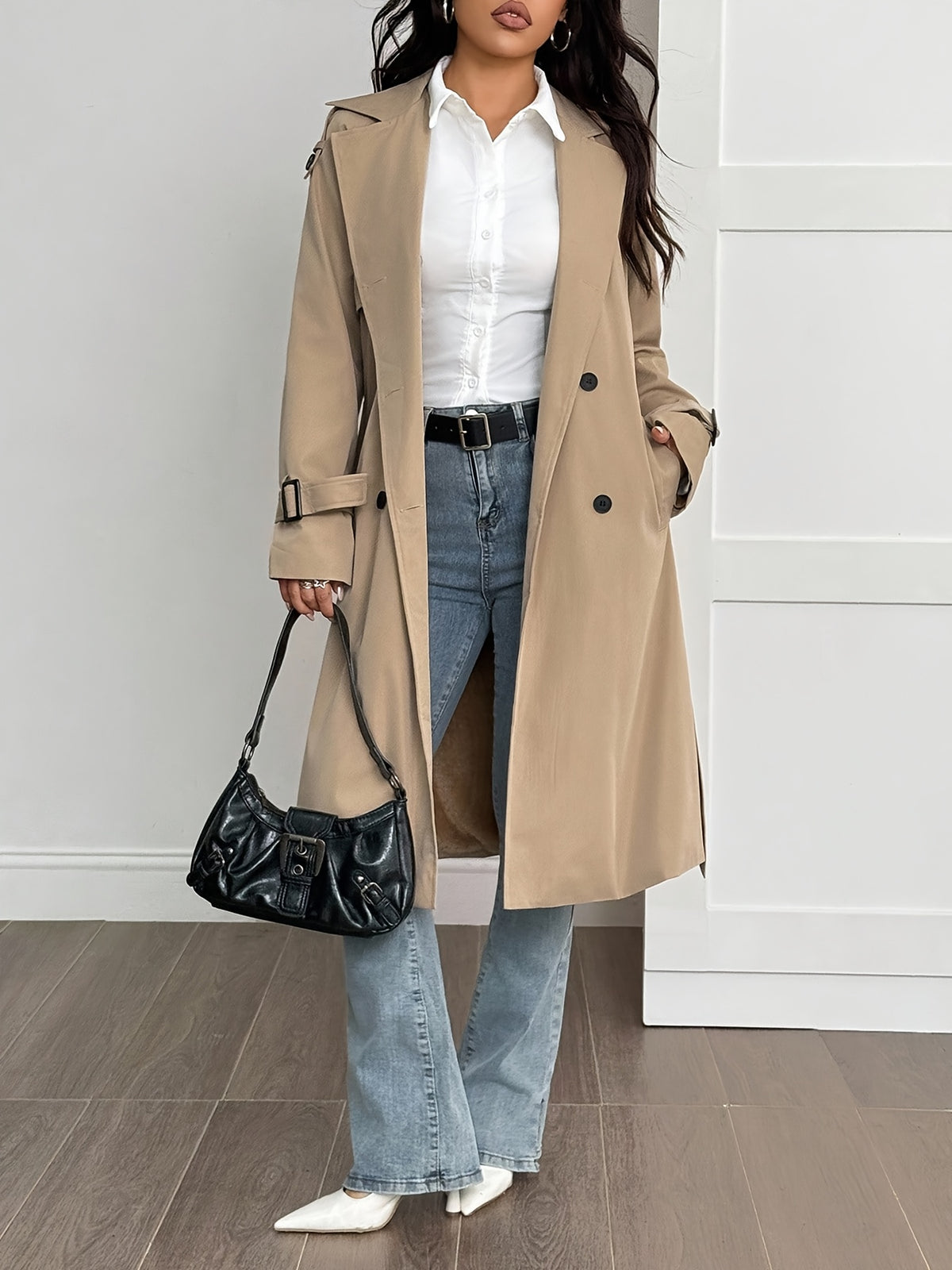 Eloise – Fleece-Lined Belted Trench Coat