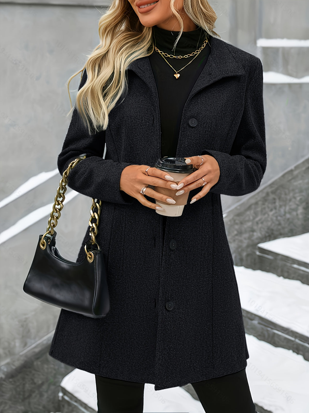 Solène™ Slim Stand-Collar Coat