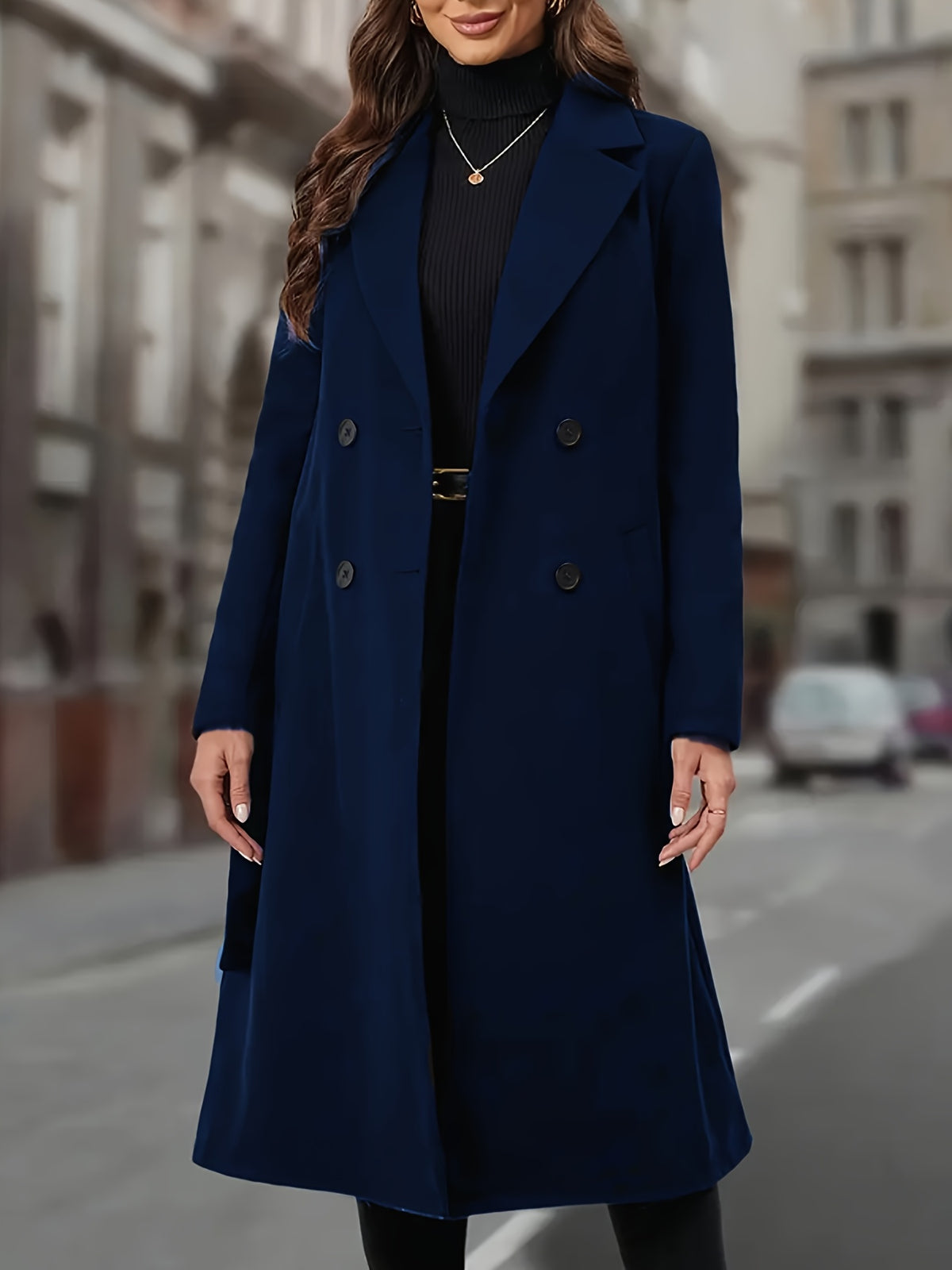 Solène™ Long Belted Trench Coat