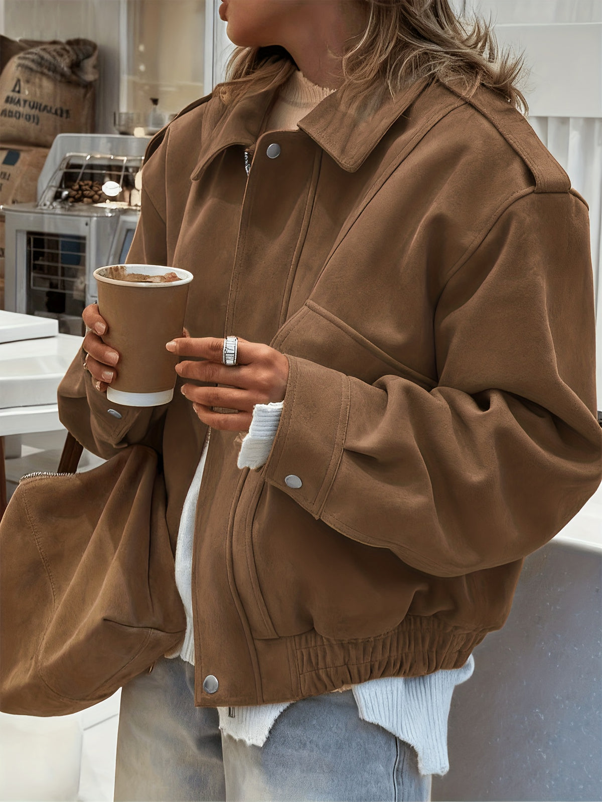 Roxane™ Faux-Suede Barn Jacket