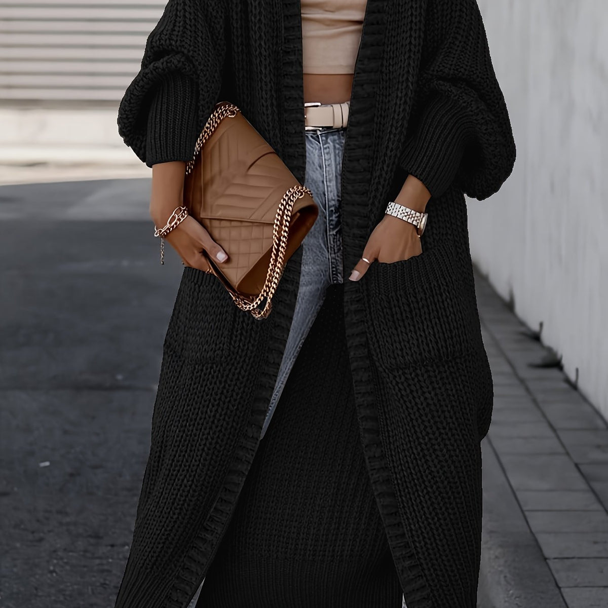 Manon™ Long Chunky Knit Cardigan