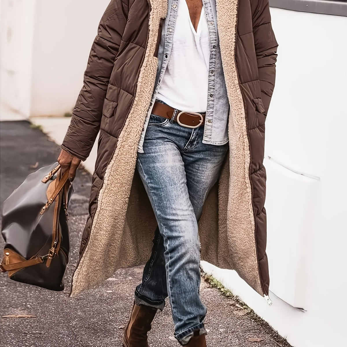 Joséphine™ Reversible Sherpa-Lined Quilted Coat