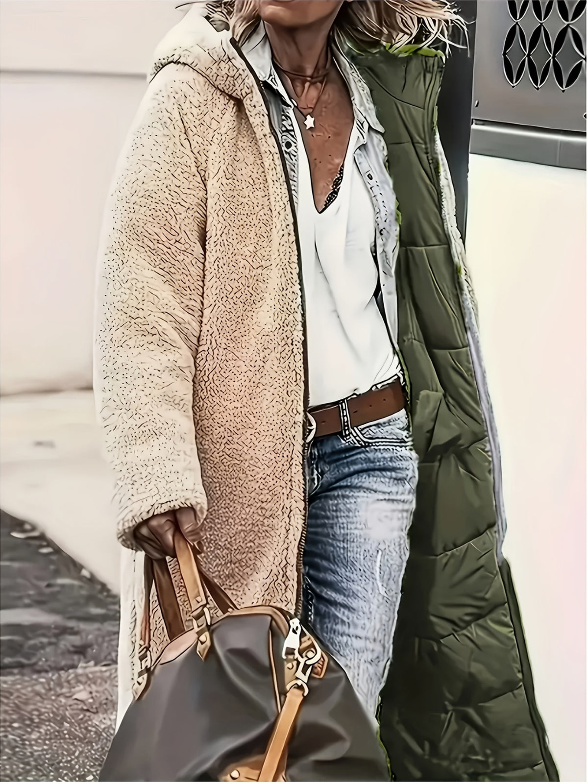 Joséphine™ Reversible Sherpa-Lined Quilted Coat