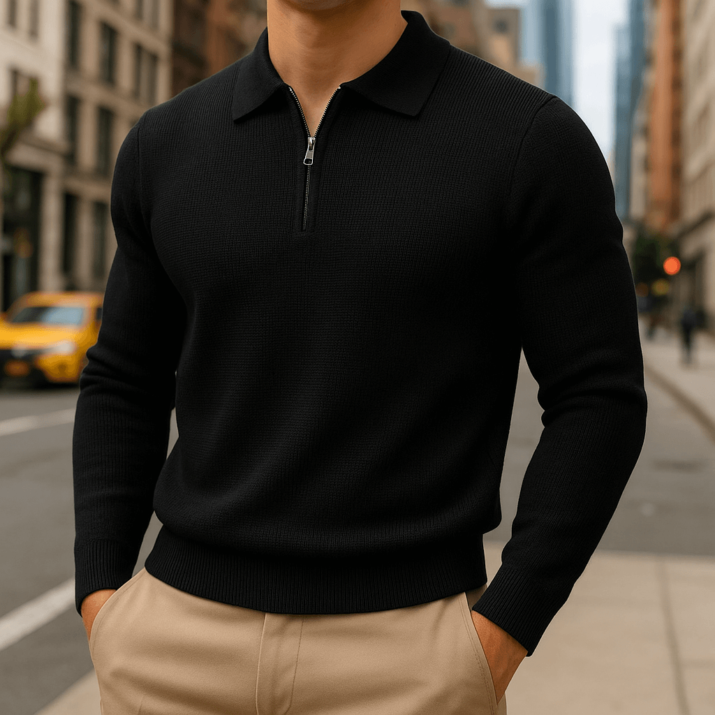 Ashford™ Half-Zip Polo Sweater