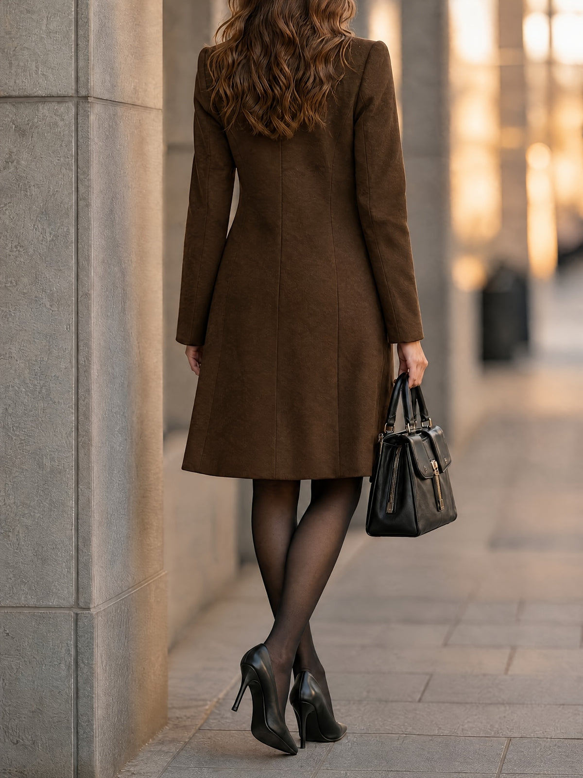 Vivienne – Tailored Double-Breasted Coat