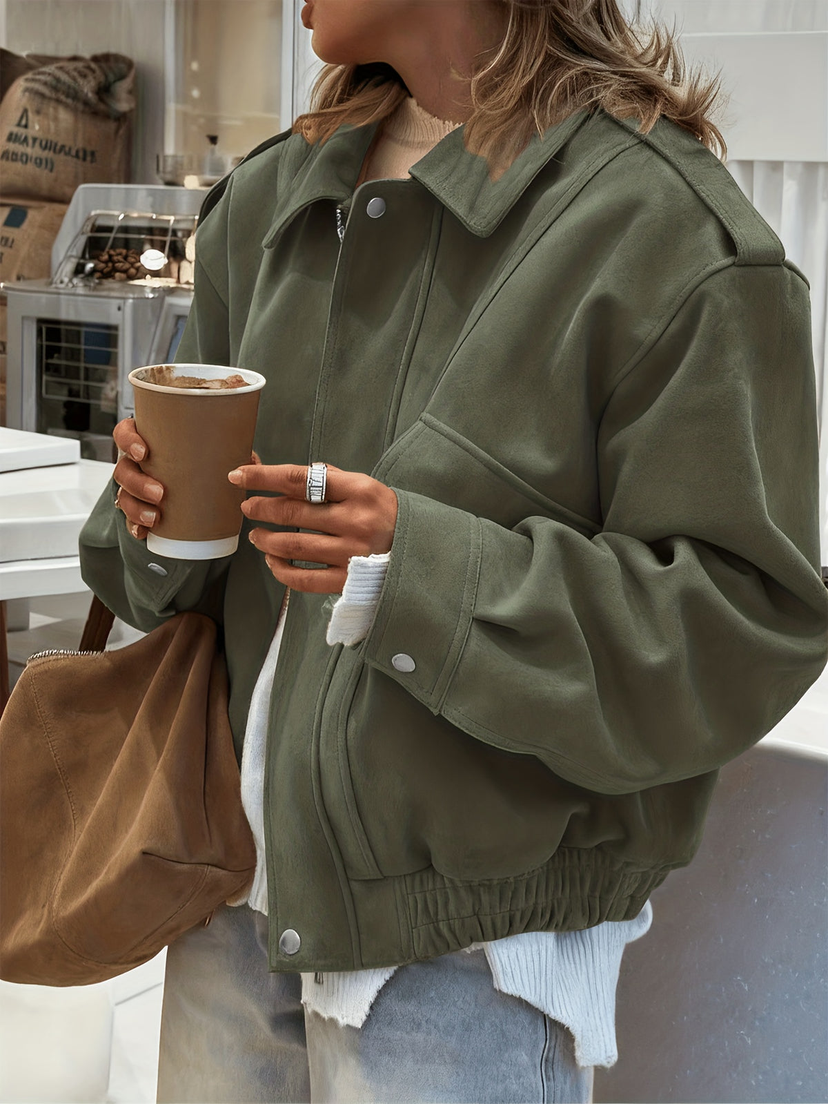 Roxane™ Faux-Suede Barn Jacket