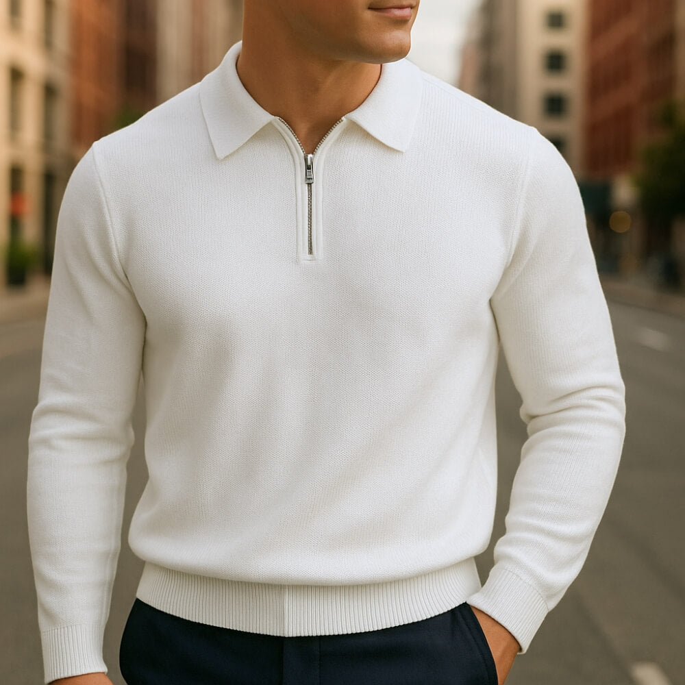 Ashford™ Half-Zip Polo Sweater