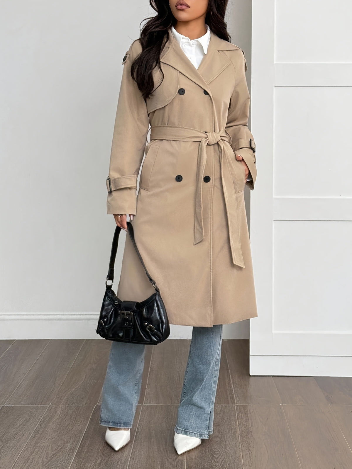 Eloise – Fleece-Lined Belted Trench Coat