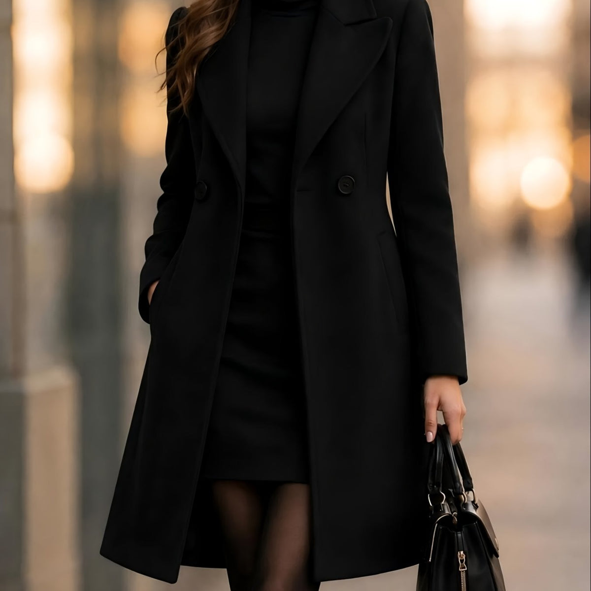 Vivienne – Tailored Double-Breasted Coat