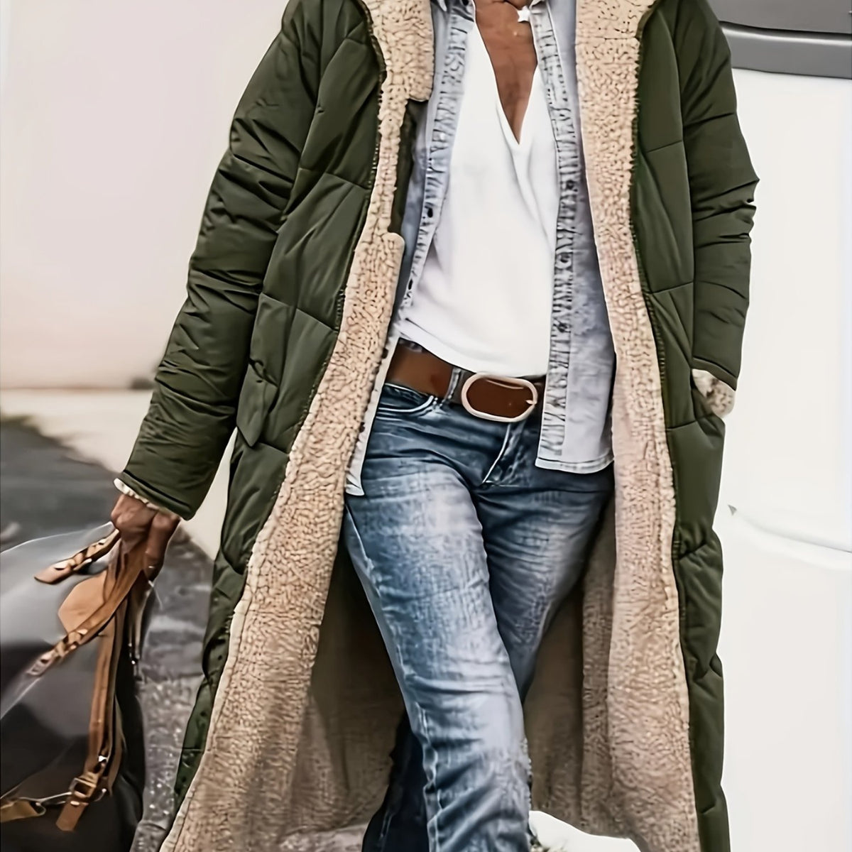 Joséphine™ Reversible Sherpa-Lined Quilted Coat