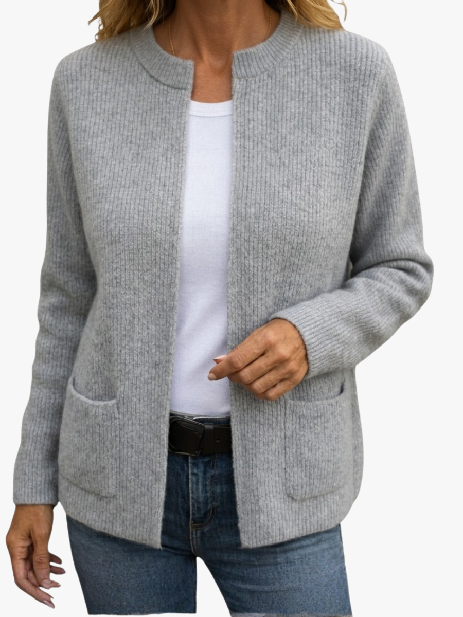 Colette | Zip-Up Warm Knit Vest with Pockets