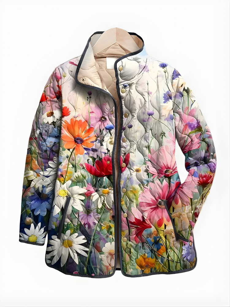 Carter™ | Vintage Charming Floral Quilted Jacket