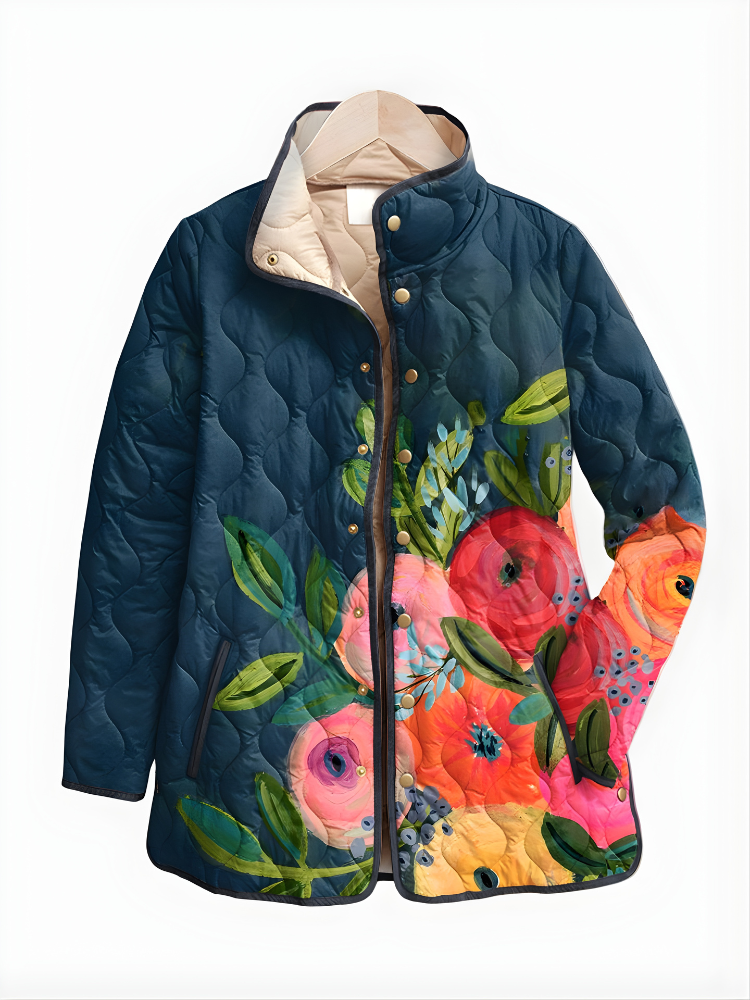 Carter™ | Vintage Charming Floral Quilted Jacket