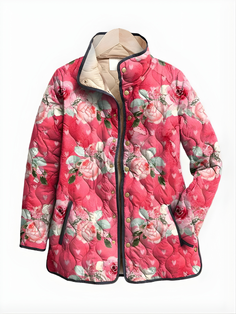 Carter™ | Vintage Charming Floral Quilted Jacket