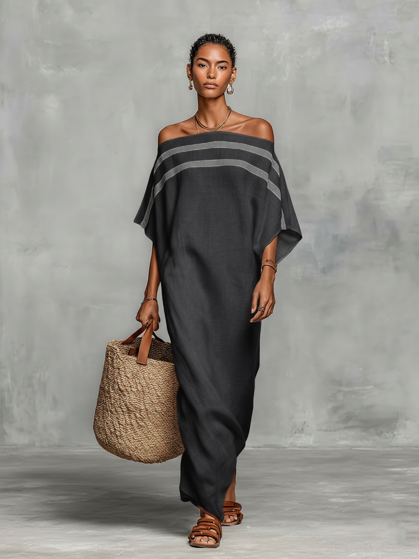 Patricia™ - Elegant Off-The-Shoulder Maxi Dress