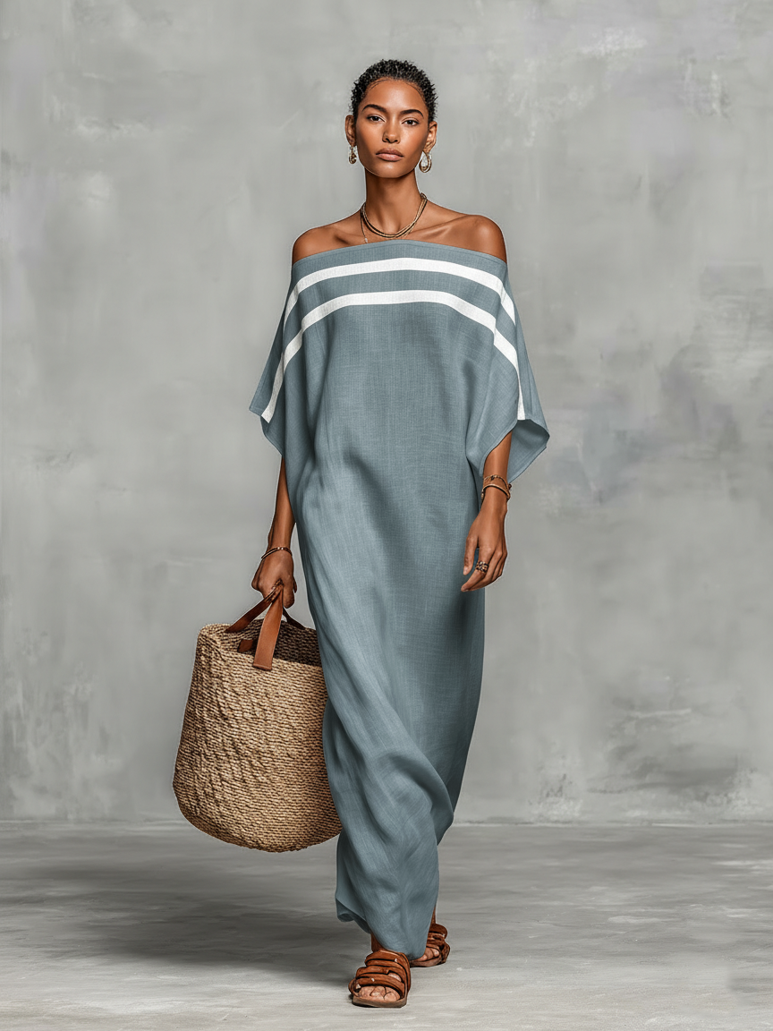 Patricia™ - Elegant Off-The-Shoulder Maxi Dress