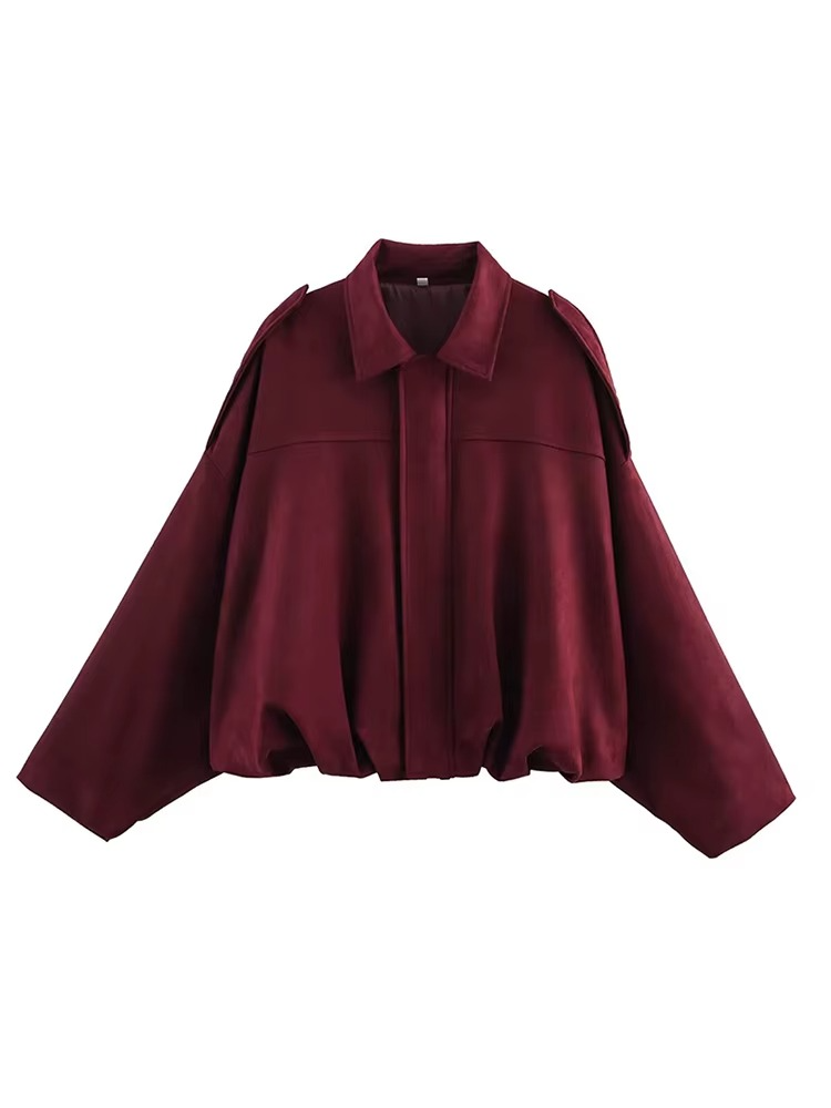 Women's Vintage Oversized Bomber Jacket