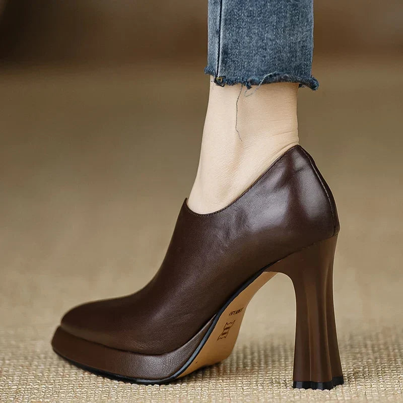 Anita | Leather Heels