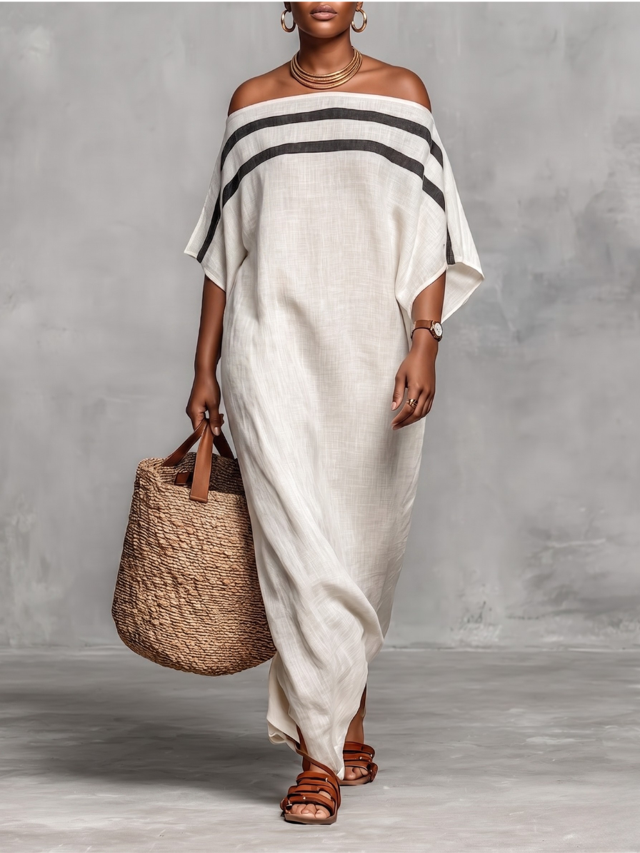 Patricia™ - Elegant Off-The-Shoulder Maxi Dress