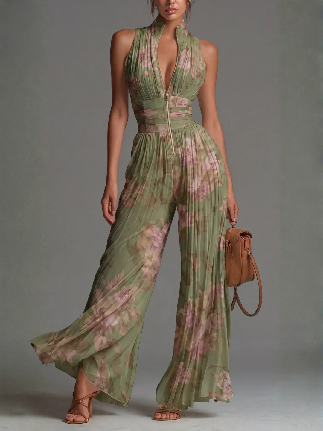 Laura™ - Elegant Pleated Jumpsuit