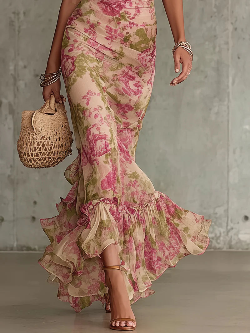 Margaret™ - Puff Sleeve Summer Maxi Dress