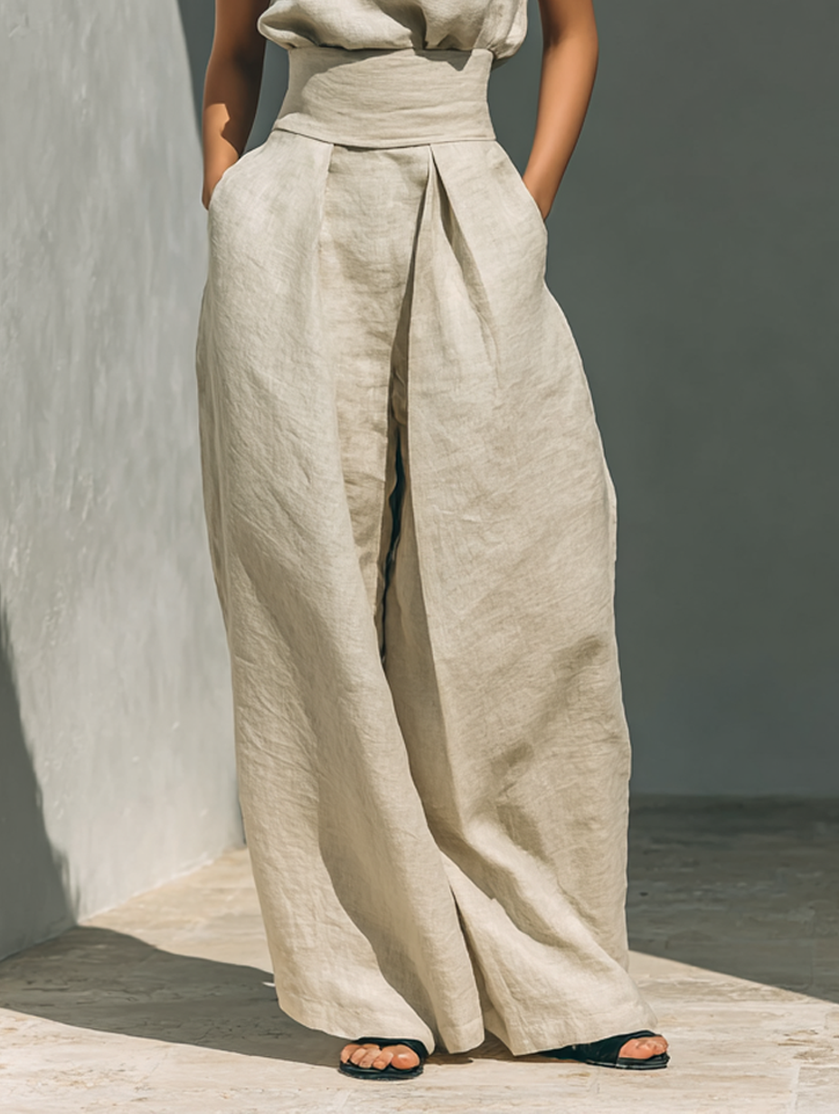 Lenora™ - Cotton-Linen Blend Summer Set