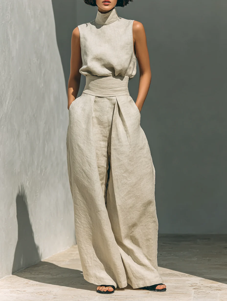 Lenora™ - Cotton-Linen Blend Summer Set