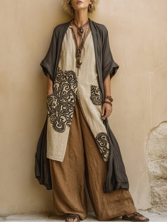 Marisol™ | Three-Piece Set with Tribal Print