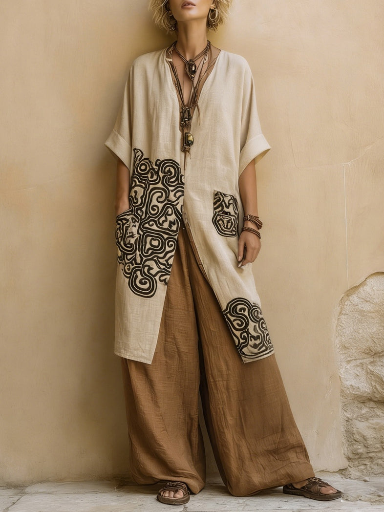 Marisol™ | Three-Piece Set with Tribal Print